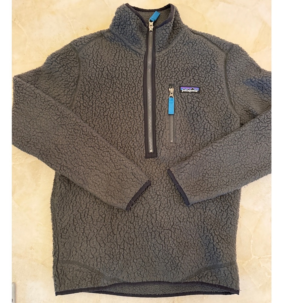 Patagonia Los Gatos 1/4 Zip Fleece Pullover Charcoal Grey XXS